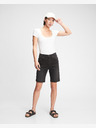 GAP 9'' High Rise Denim Bermuda Shorts